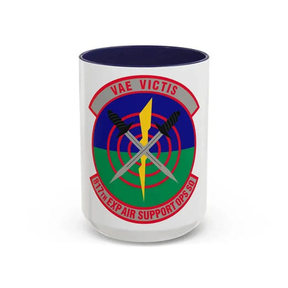 817th Expeditionary Air Support Operations Squadron (U.S. Air Force) Accent Coffee Mug 15oz Navy - Go Mug Yourself
