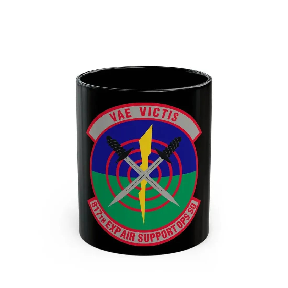 817th Expeditionary Air Support Operations Squadron (U.S. Air Force) Black Coffee Mug 11oz - Go Mug Yourself