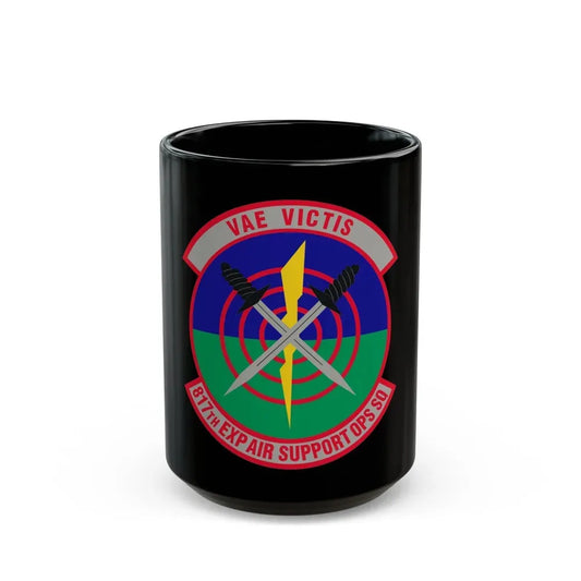 817th Expeditionary Air Support Operations Squadron (U.S. Air Force) Black Coffee Mug 15oz - Go Mug Yourself