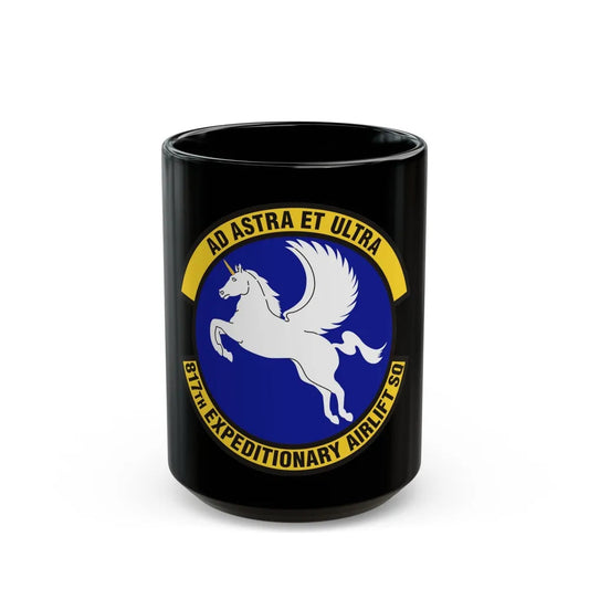 817th Expeditionary Airlift Squadron (U.S. Air Force) Black Coffee Mug-15oz-Go Mug Yourself