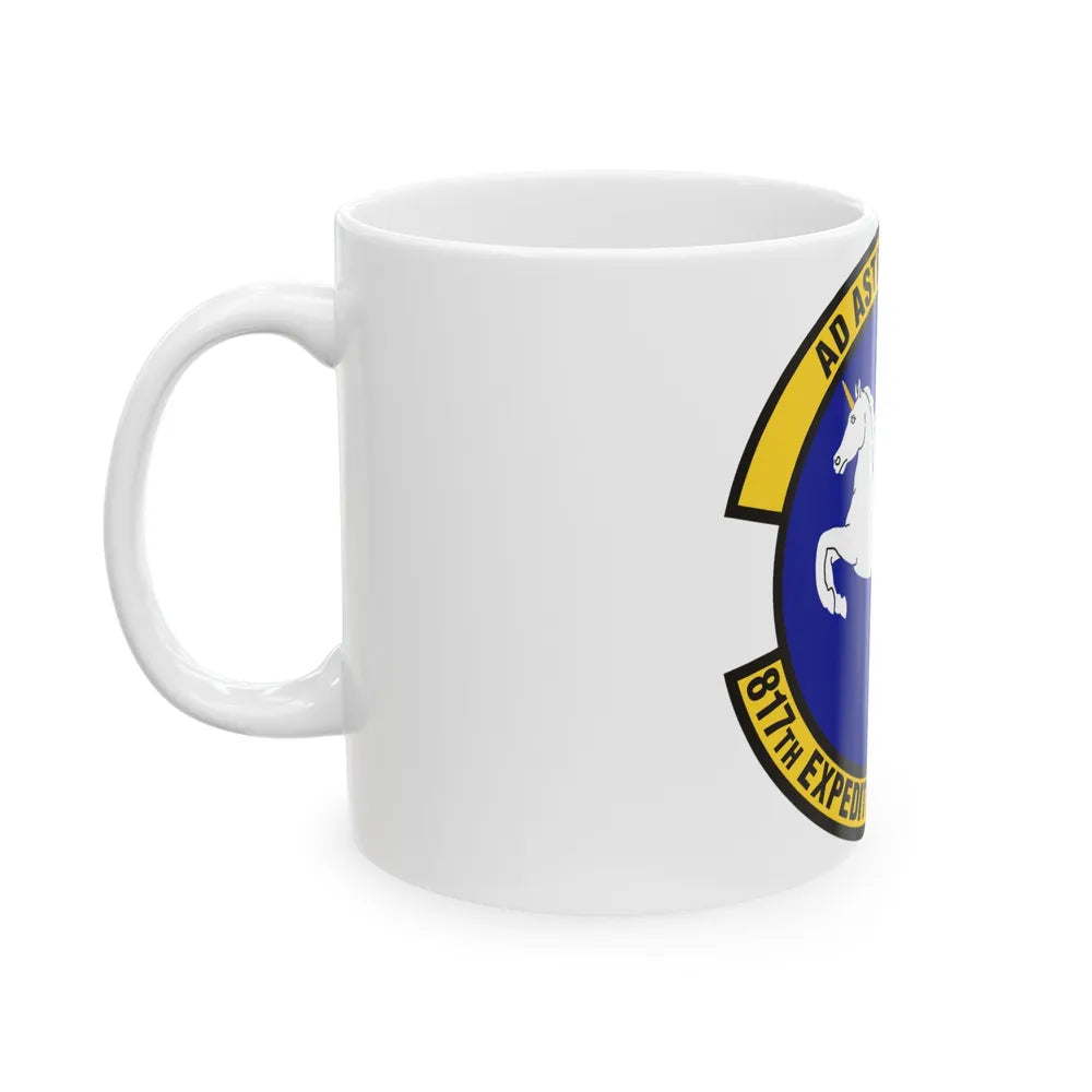 817th Expeditionary Airlift Squadron (U.S. Air Force) White Coffee Mug-Go Mug Yourself