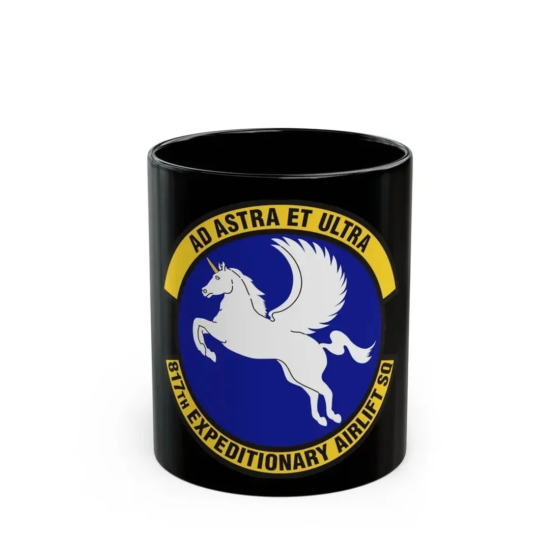 817th Expeditionary Airlift Squadron (U.S. Air Force) Black Coffee Mug 11oz - Go Mug Yourself