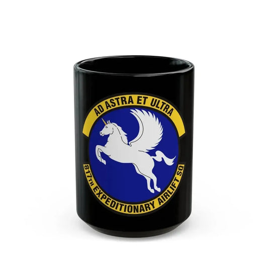 817th Expeditionary Airlift Squadron (U.S. Air Force) Black Coffee Mug 15oz - Go Mug Yourself