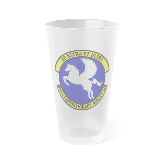 817th Expeditionary Airlift Squadron (U.S. Air Force) Frosted Pint Glass 16oz 16oz Frosted - Go Mug Yourself