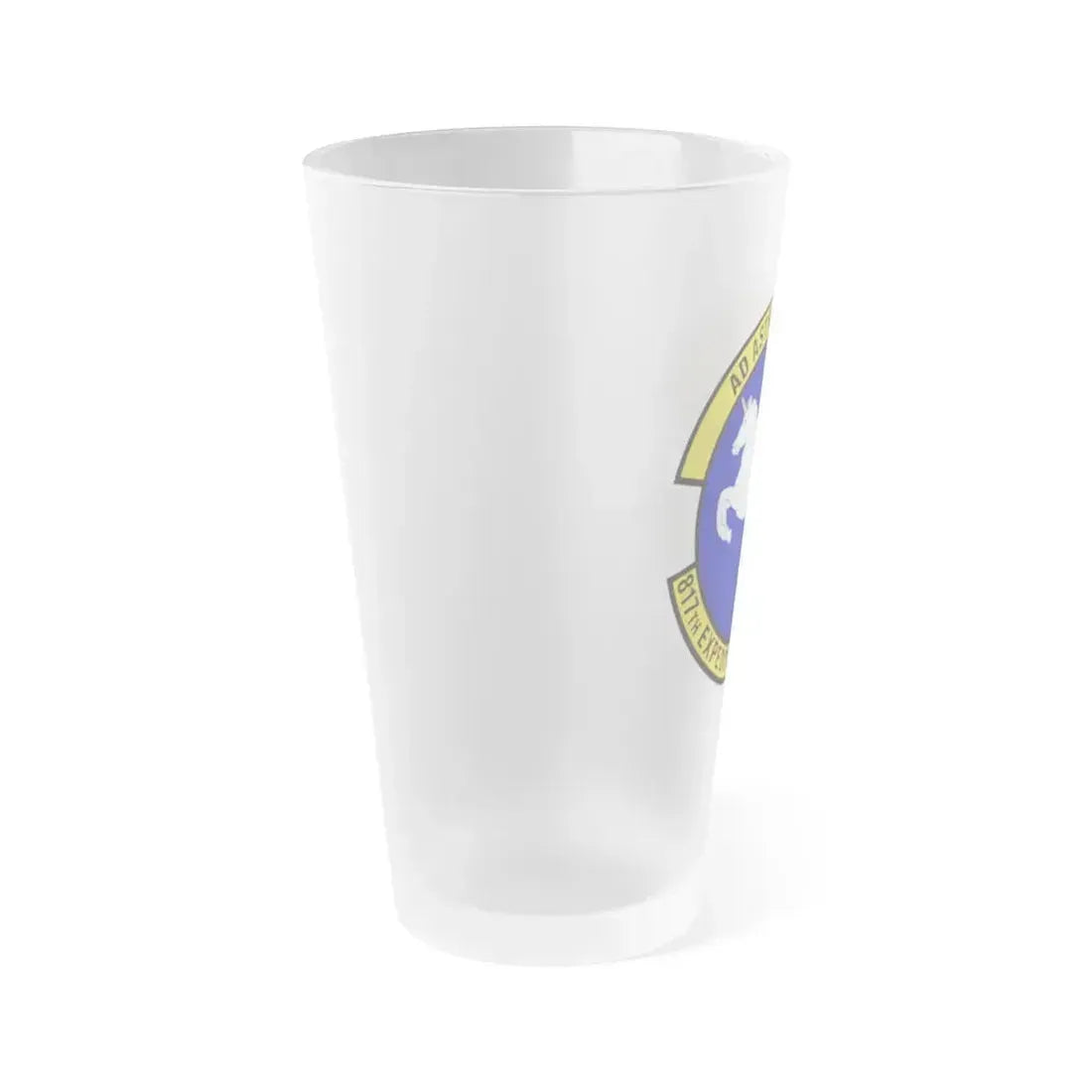817th Expeditionary Airlift Squadron (U.S. Air Force) Frosted Pint Glass 16oz - Go Mug Yourself