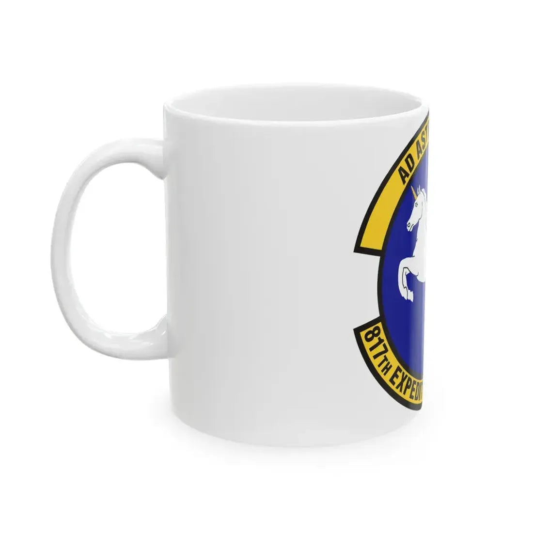 817th Expeditionary Airlift Squadron (U.S. Air Force) White Coffee Mug - Go Mug Yourself