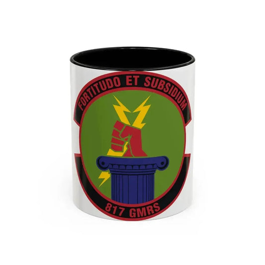 817th Global Mobility Readiness Squadron (U.S. Air Force) Accent Coffee Mug 11oz Black - Go Mug Yourself