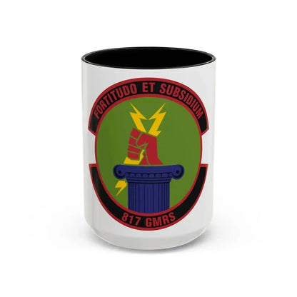 817th Global Mobility Readiness Squadron (U.S. Air Force) Accent Coffee Mug 15oz Black - Go Mug Yourself