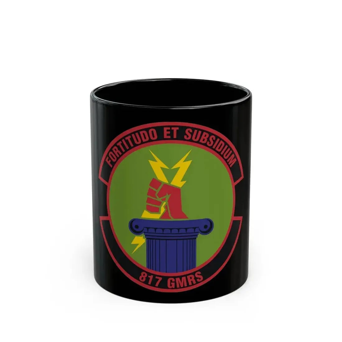 817th Global Mobility Readiness Squadron (U.S. Air Force) Black Coffee Mug 11oz - Go Mug Yourself
