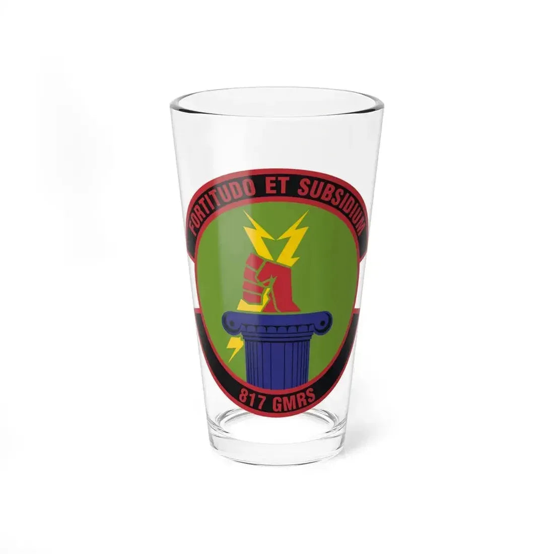 817th Global Mobility Readiness Squadron (U.S. Air Force) Pint Glass 16oz 16oz - Go Mug Yourself