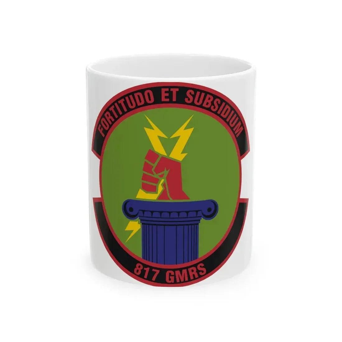 817th Global Mobility Readiness Squadron (U.S. Air Force) White Coffee Mug 11oz - Go Mug Yourself