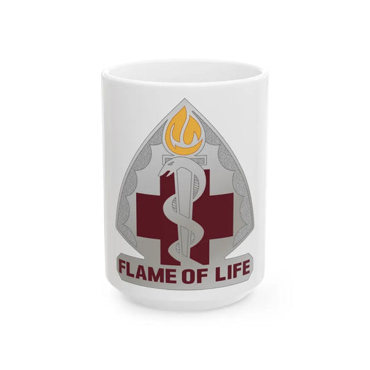 818 Medical Battalion (U.S. Army) White Coffee Mug-15oz-Go Mug Yourself