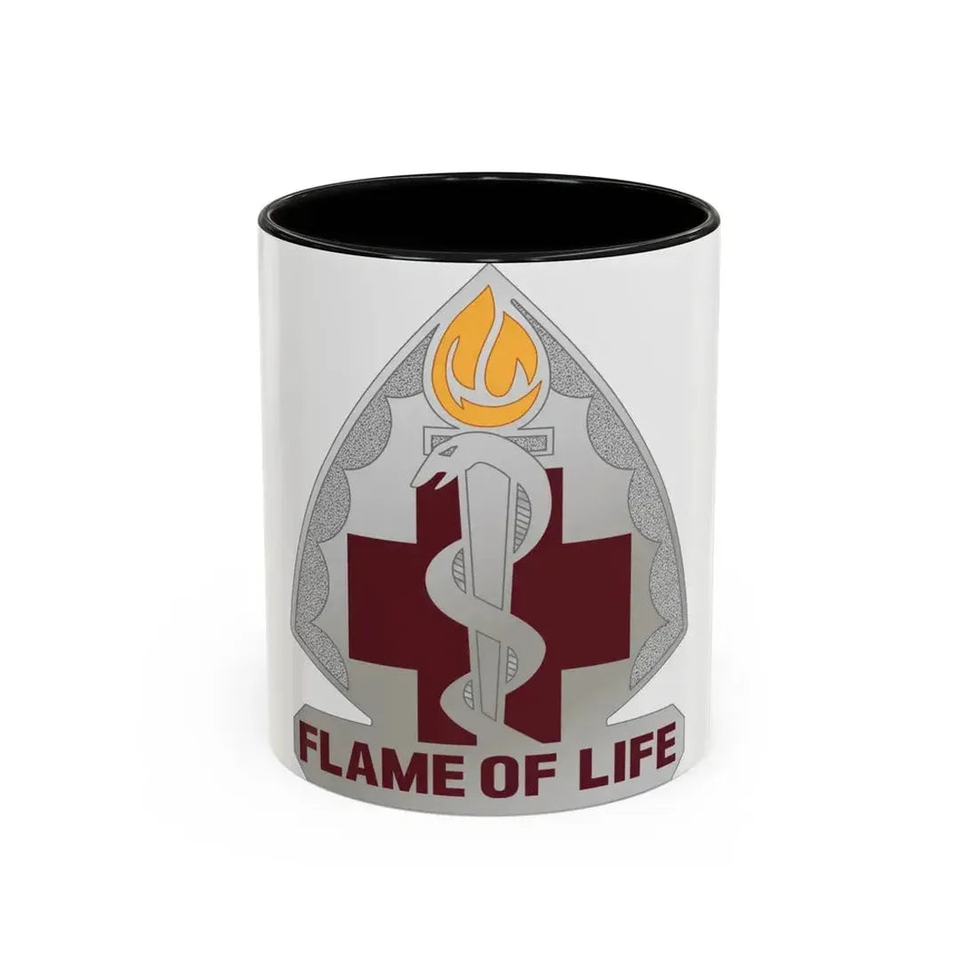 818 Medical Battalion (U.S. Army) Accent Coffee Mug 11oz Black - Go Mug Yourself