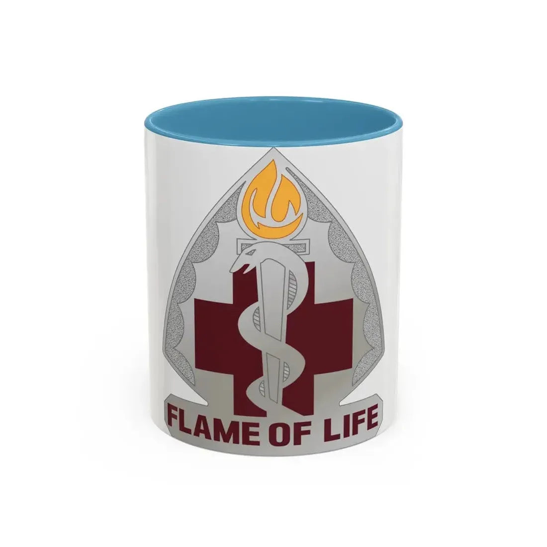 818 Medical Battalion (U.S. Army) Accent Coffee Mug 11oz Light Blue - Go Mug Yourself