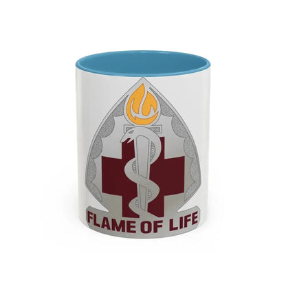 818 Medical Battalion (U.S. Army) Accent Coffee Mug 11oz Light Blue - Go Mug Yourself