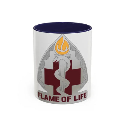 818 Medical Battalion (U.S. Army) Accent Coffee Mug 11oz Navy - Go Mug Yourself