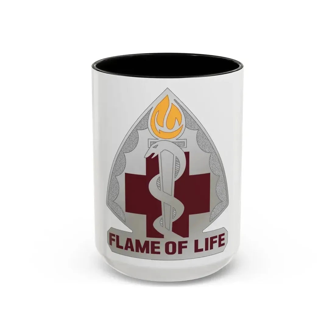 818 Medical Battalion (U.S. Army) Accent Coffee Mug 15oz Black - Go Mug Yourself