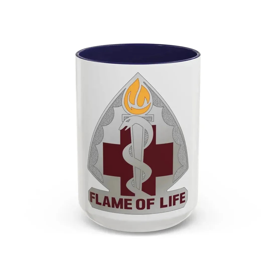 818 Medical Battalion (U.S. Army) Accent Coffee Mug 15oz Navy - Go Mug Yourself