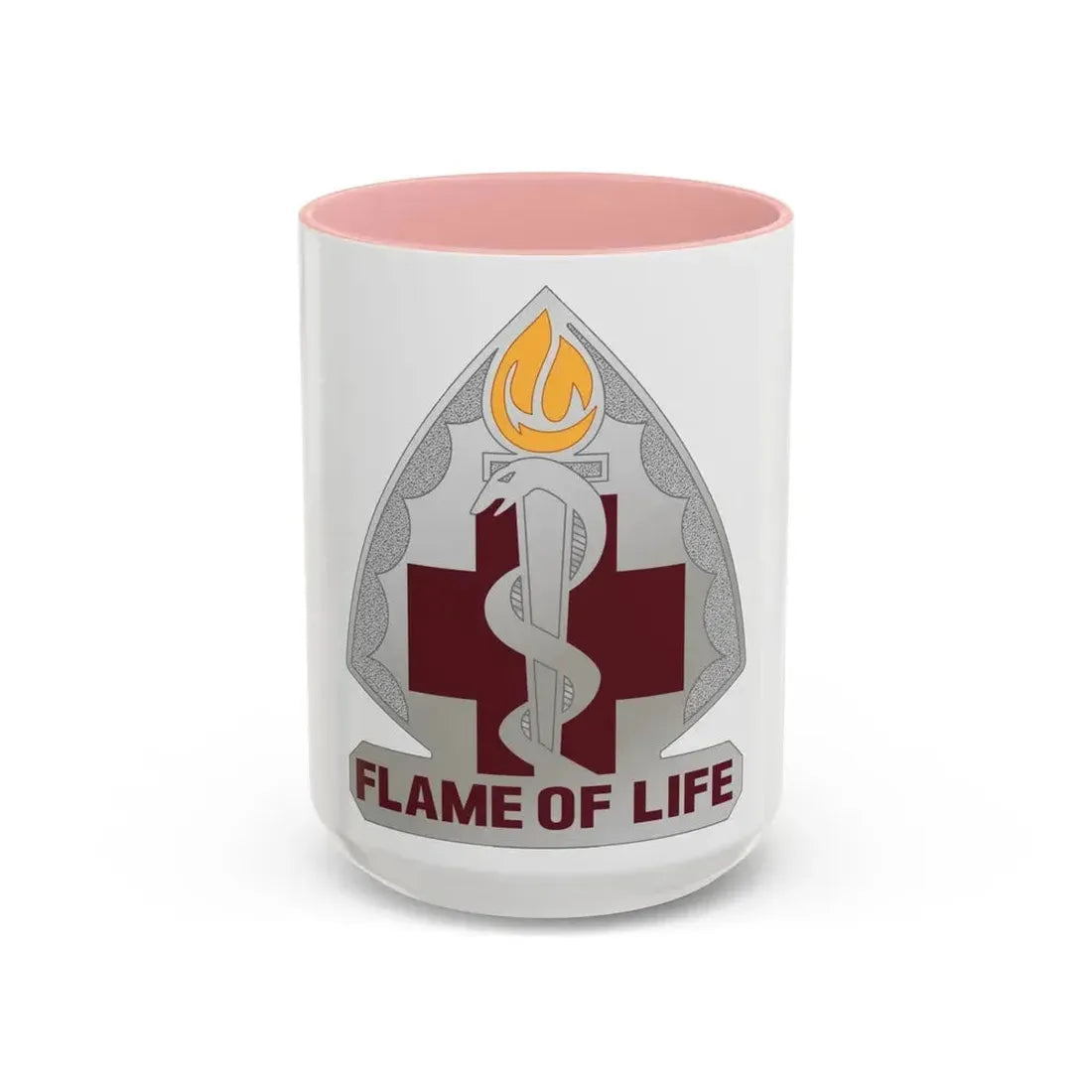 818 Medical Battalion (U.S. Army) Accent Coffee Mug 15oz Pink - Go Mug Yourself