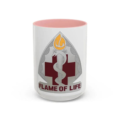 818 Medical Battalion (U.S. Army) Accent Coffee Mug 15oz Pink - Go Mug Yourself