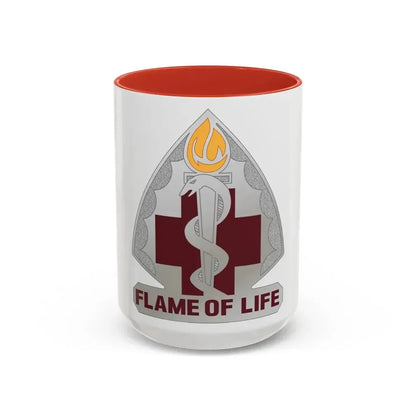 818 Medical Battalion (U.S. Army) Accent Coffee Mug 15oz Red - Go Mug Yourself
