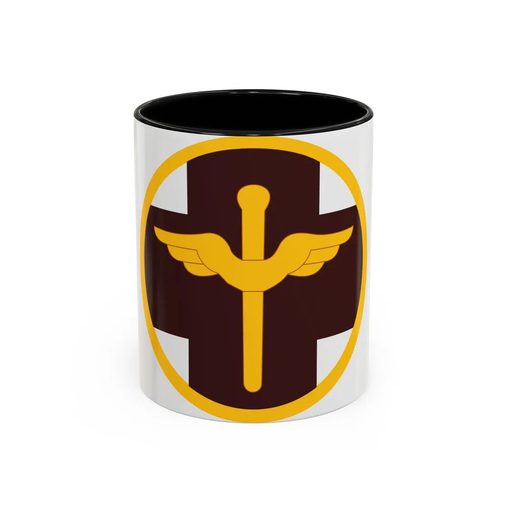 818 Medical Brigade (U.S. Army) Accent Coffee Mug-11oz-Black-Go Mug Yourself