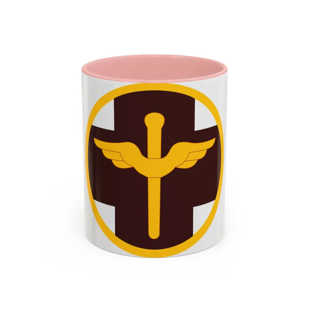 818 Medical Brigade (U.S. Army) Accent Coffee Mug-11oz-Pink-Go Mug Yourself