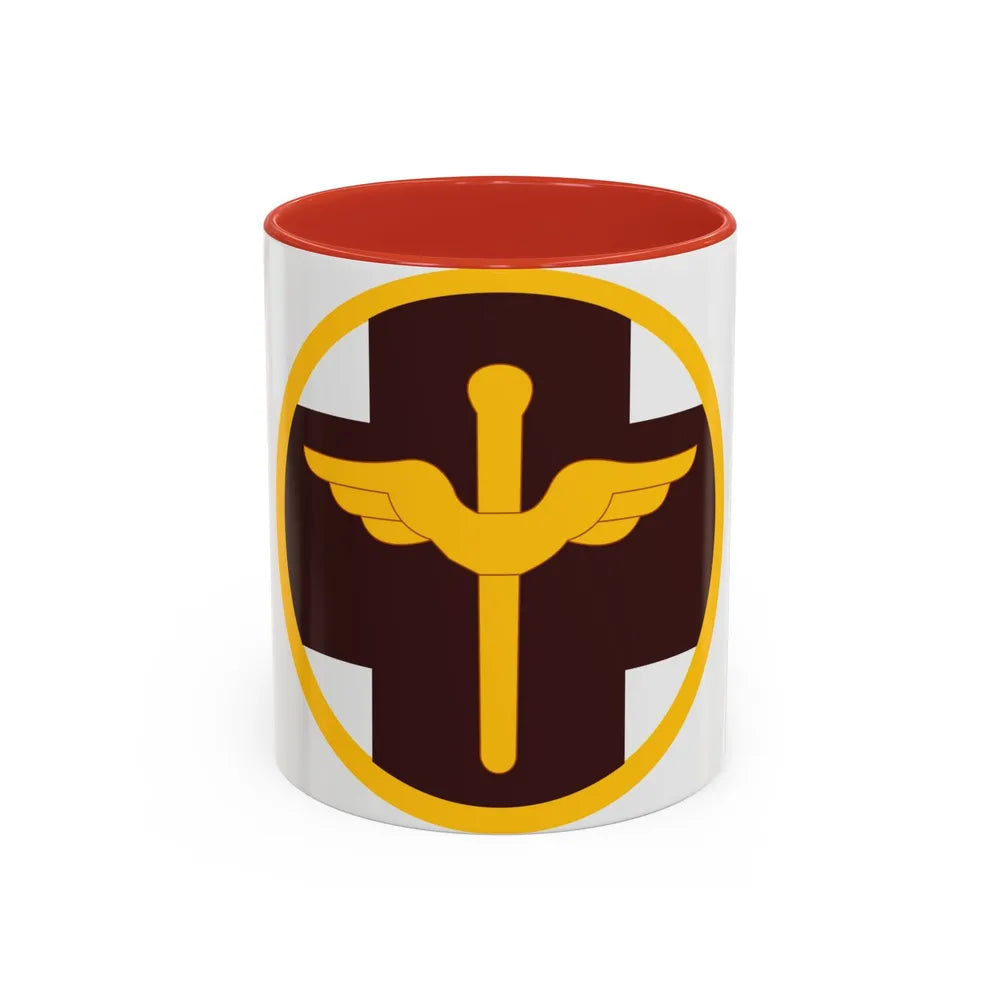 818 Medical Brigade (U.S. Army) Accent Coffee Mug-11oz-Red-Go Mug Yourself