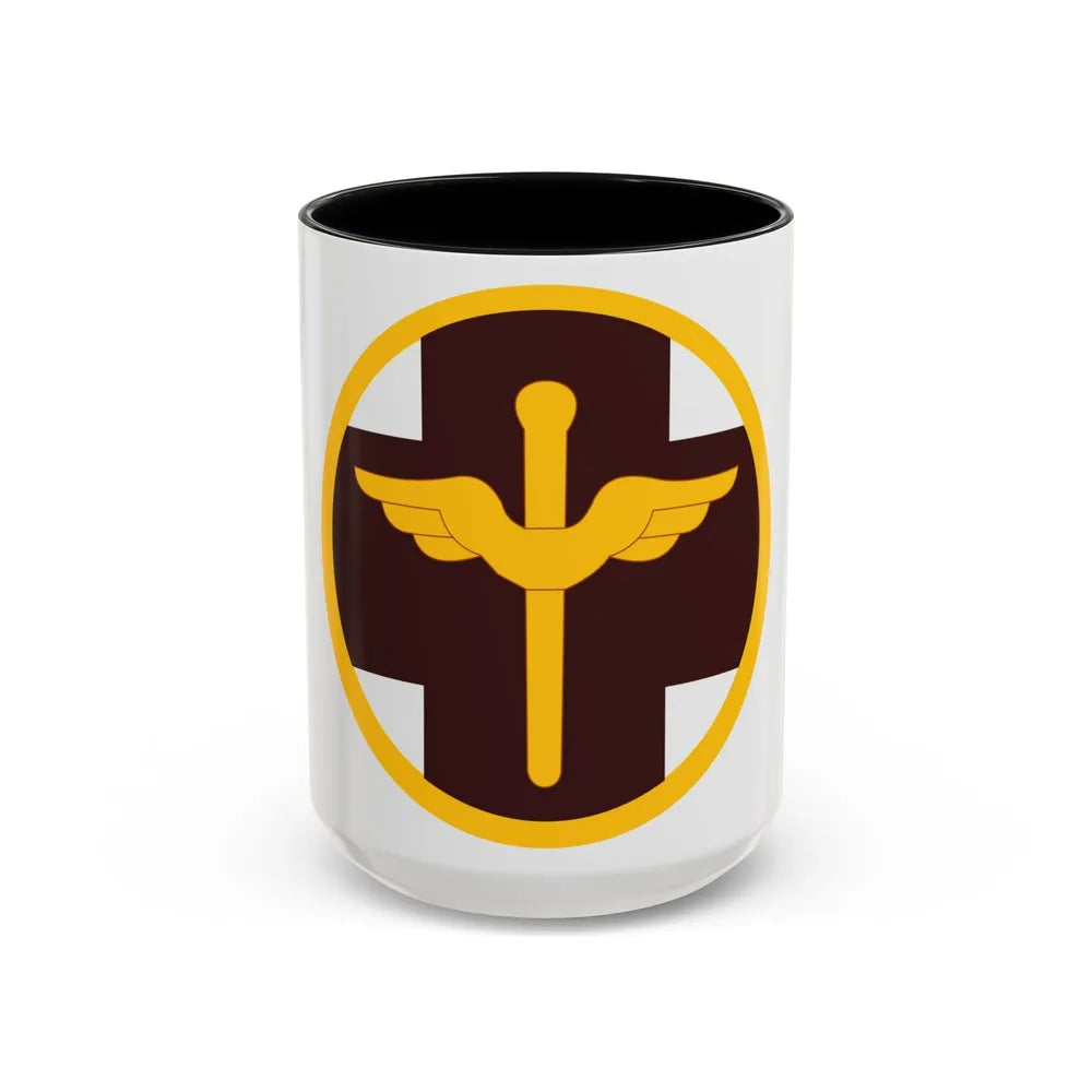 818 Medical Brigade (U.S. Army) Accent Coffee Mug-15oz-Black-Go Mug Yourself