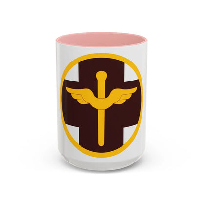 818 Medical Brigade (U.S. Army) Accent Coffee Mug-15oz-Pink-Go Mug Yourself