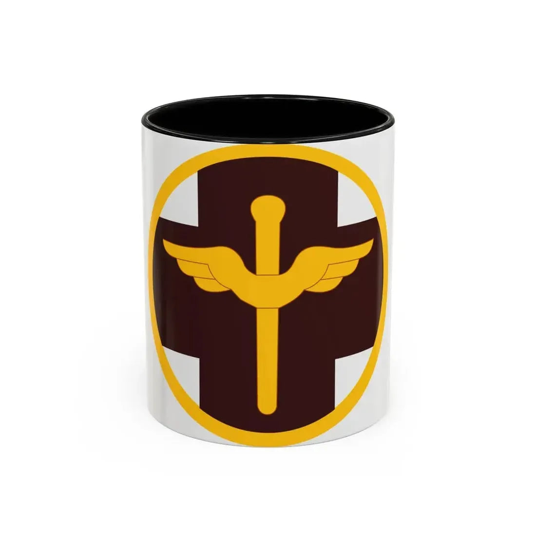 818 Medical Brigade (U.S. Army) Accent Coffee Mug 11oz Black - Go Mug Yourself