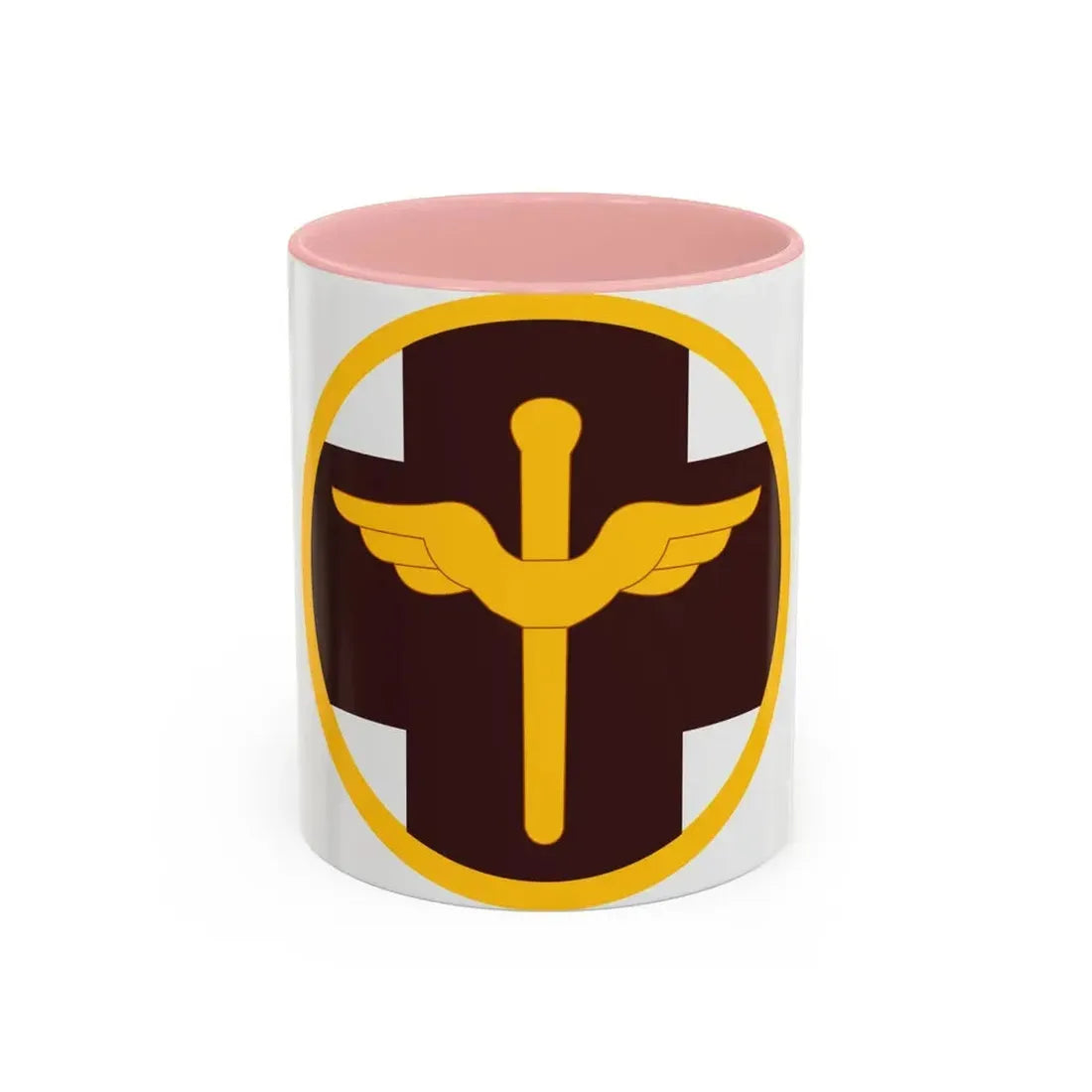 818 Medical Brigade (U.S. Army) Accent Coffee Mug 11oz Pink - Go Mug Yourself