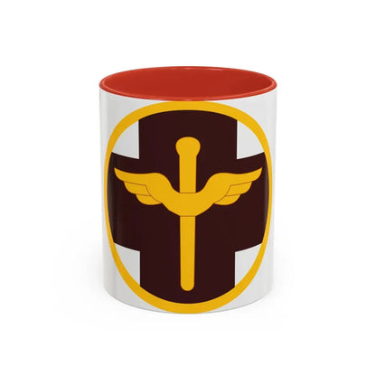 818 Medical Brigade (U.S. Army) Accent Coffee Mug 11oz Red - Go Mug Yourself