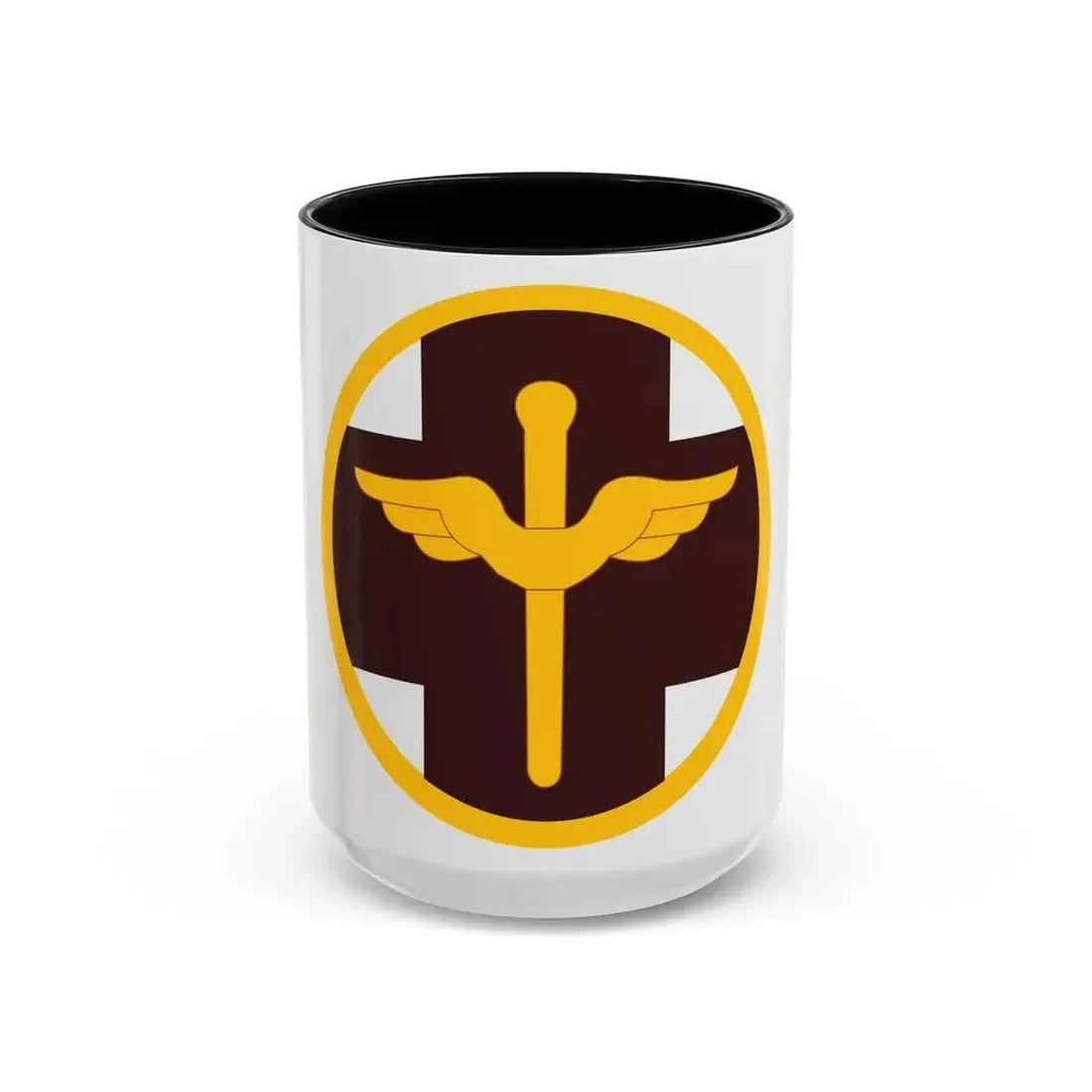 818 Medical Brigade (U.S. Army) Accent Coffee Mug 15oz Black - Go Mug Yourself