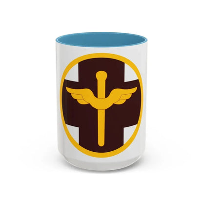 818 Medical Brigade (U.S. Army) Accent Coffee Mug 15oz Light Blue - Go Mug Yourself