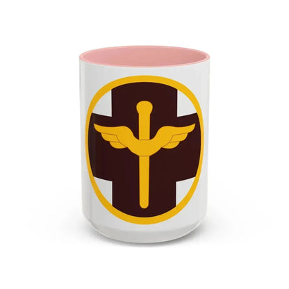 818 Medical Brigade (U.S. Army) Accent Coffee Mug 15oz Pink - Go Mug Yourself