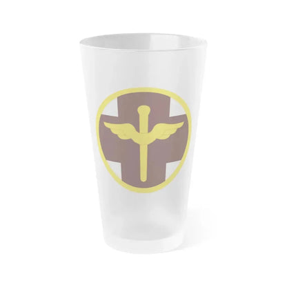 818 Medical Brigade (U.S. Army) Frosted Pint Glass 16oz Default Title - Go Mug Yourself
