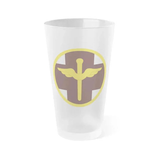 818 Medical Brigade (U.S. Army) Frosted Pint Glass 16oz Default Title - Go Mug Yourself