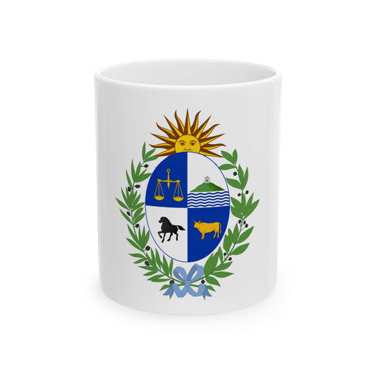 Flat vector coat of arms with a sun face above an oval quartered shield in a green laurel wreath.