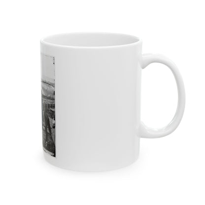 Atlanta, Ga. Gen. William T. Sherman On Horseback At Federal Fort No. 7 (U.S. Civil War) White Coffee Mug