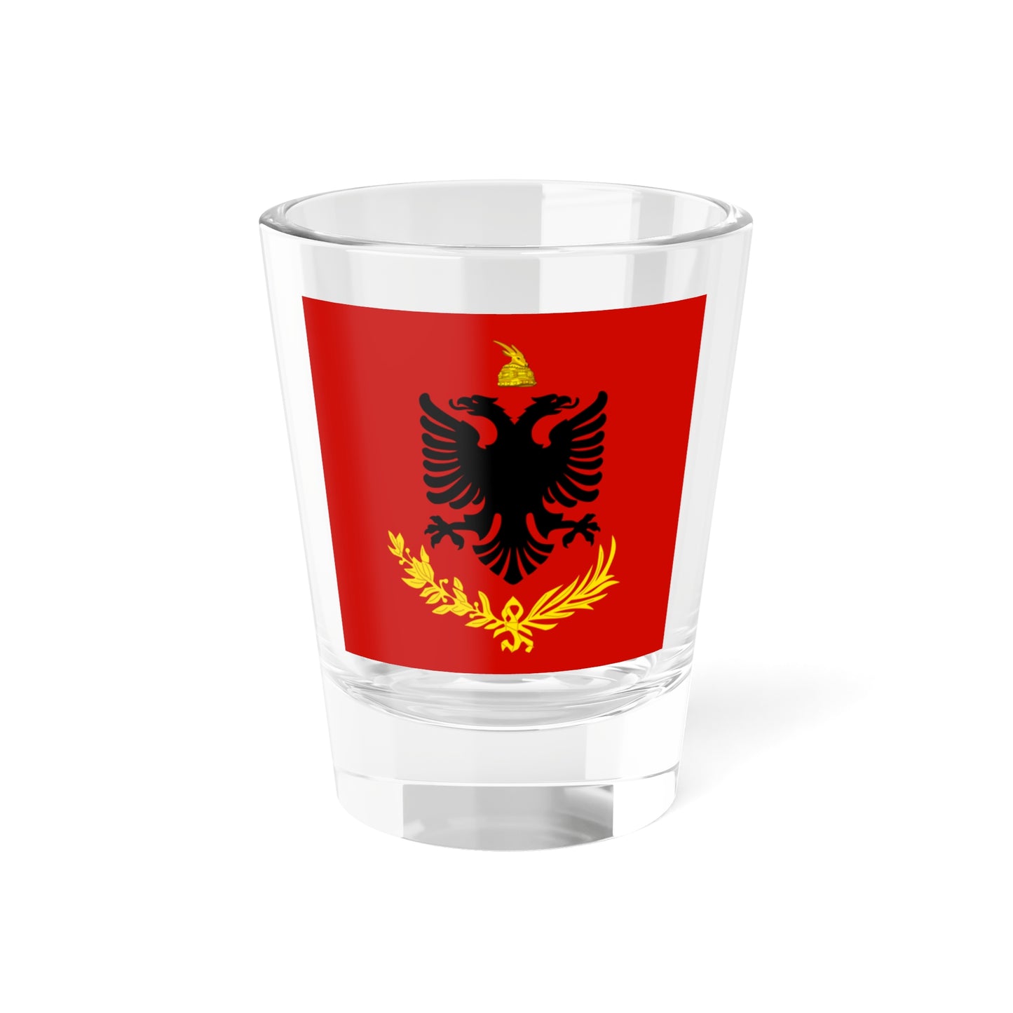 Flag variation of the Albanian Royal Army - Shot Glass 1.5oz