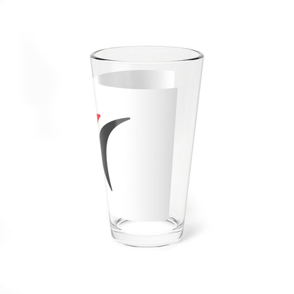 Flag of Narita Chiba no text (Japan) Pint Glass 16oz