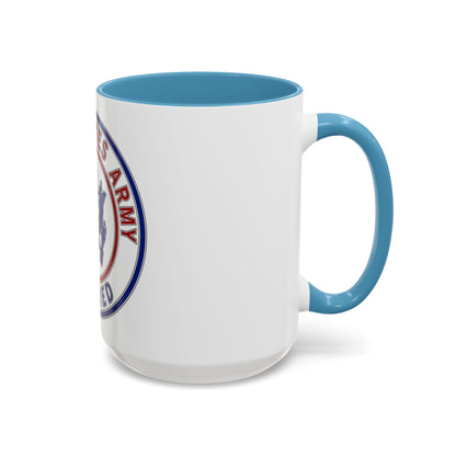 Retired Service Identification Badge 2 (U.S. Army) Accent Coffee Mug
