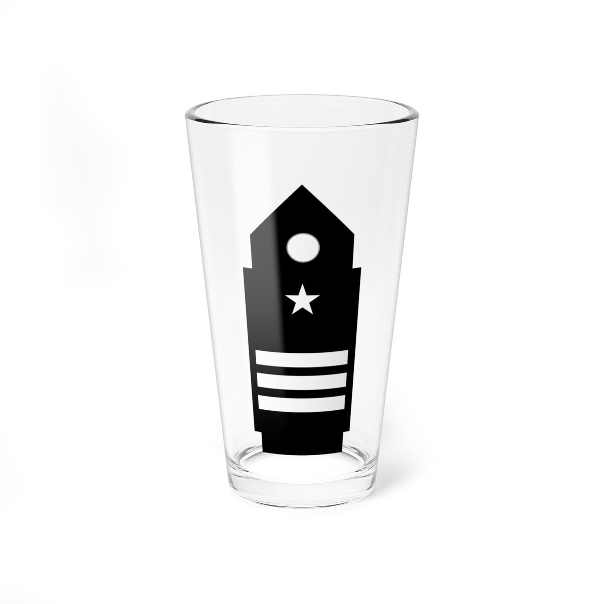 SS.OO.6.  CDG   CASACA   (Chile) (Military Rank) Pint Glass 16oz