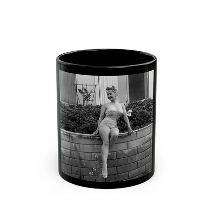 Greta Thyssen #71 (Vintage Female Icon) Black Coffee Mug-11oz-Go Mug Yourself