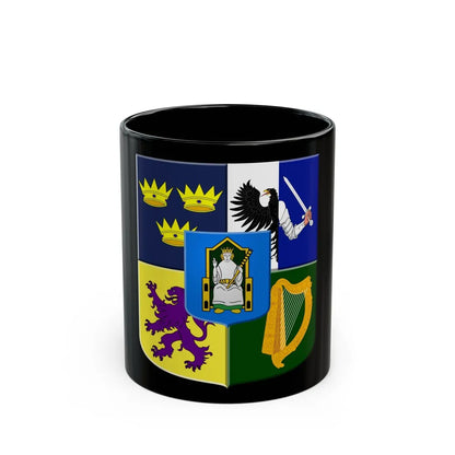 Provincial arms of Ireland, 1651 - Black Coffee Mug-11oz-Go Mug Yourself