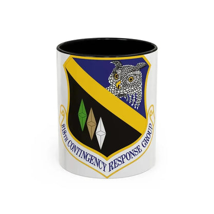 818th Contingency Response Group (U.S. Air Force) Accent Coffee Mug 11oz Black - Go Mug Yourself