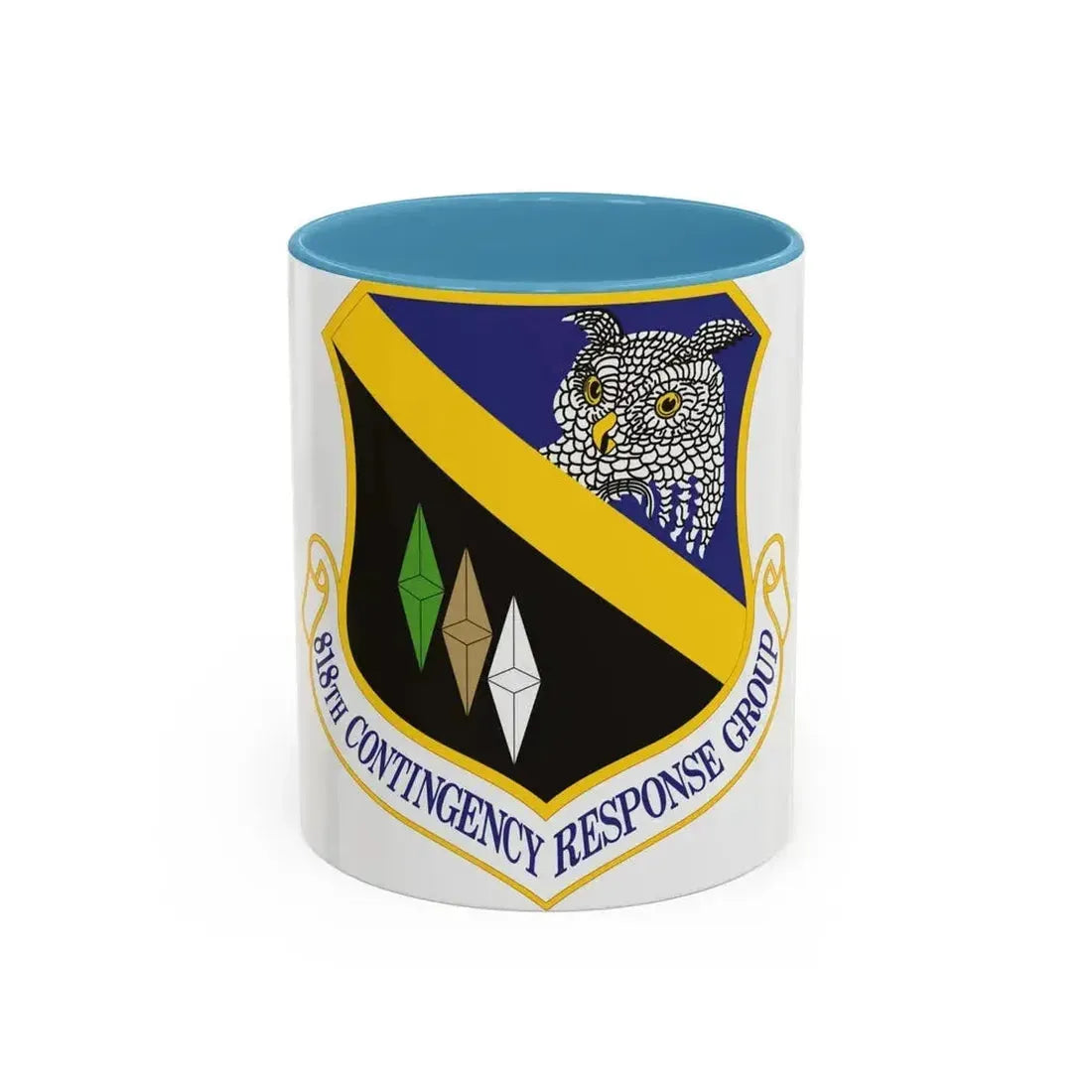 818th Contingency Response Group (U.S. Air Force) Accent Coffee Mug 11oz Light Blue - Go Mug Yourself