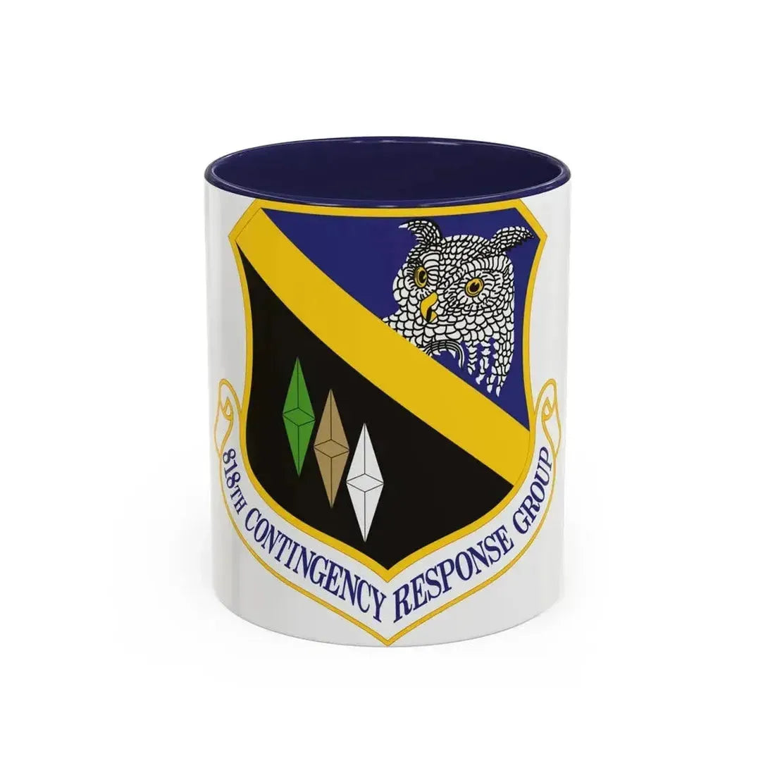 818th Contingency Response Group (U.S. Air Force) Accent Coffee Mug 11oz Navy - Go Mug Yourself