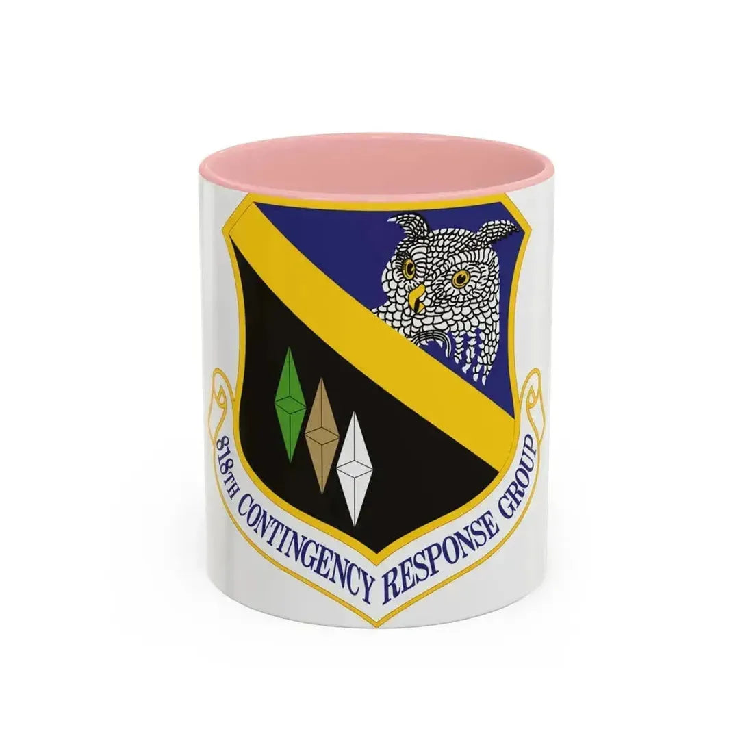 818th Contingency Response Group (U.S. Air Force) Accent Coffee Mug 11oz Pink - Go Mug Yourself